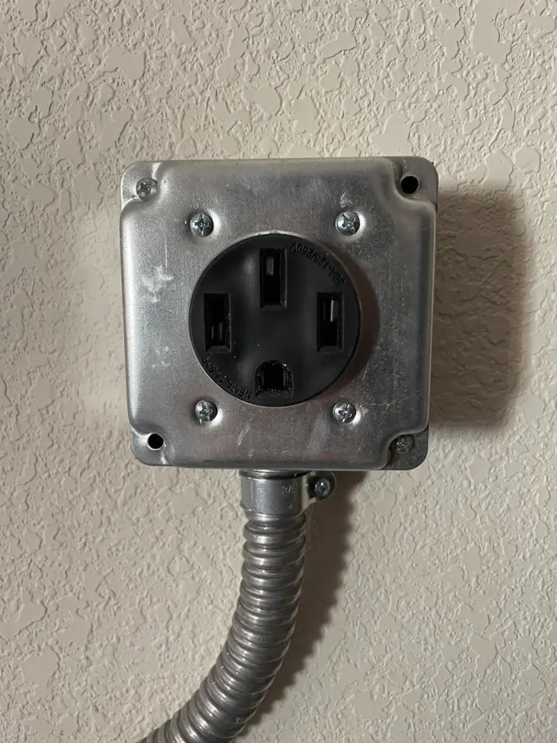 NEMA 14-50 outlet installed for Smart Home Electrical in Champlin